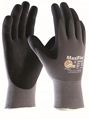 MaxiFlex Ultimate rękawice robocze, rękawice montażowe (wszystkie rozmiary), rozmiar: 7 (S), czarne/szare