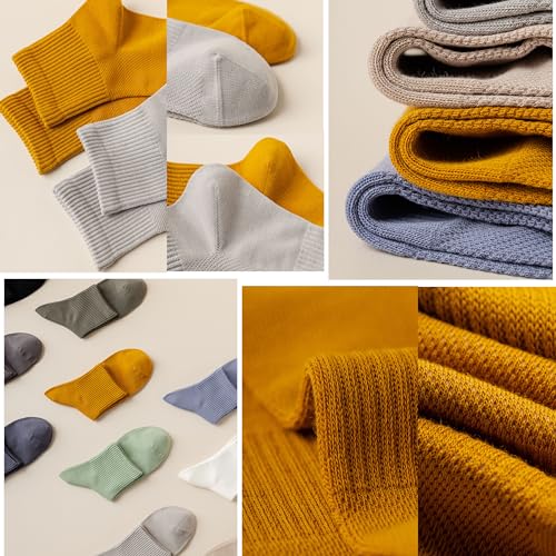Image of MAGIARTE Womens Mini Crew Ankle Socks Athletic Casual Cotton Socks for Women
