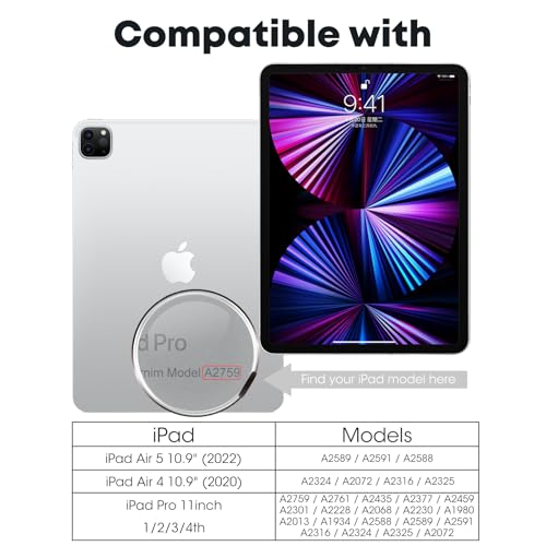 Image of JKSML 2-Pack Screen Protector for iPad Air 4 /5 Gen[10.9 Inch,2022 5th &2020 4th] iPad Pro 11 Inch 4 /3 /2 /1 [2022&2021&2020&2018 Release],Tempered Glass UltraFit Tray for Easy Installation