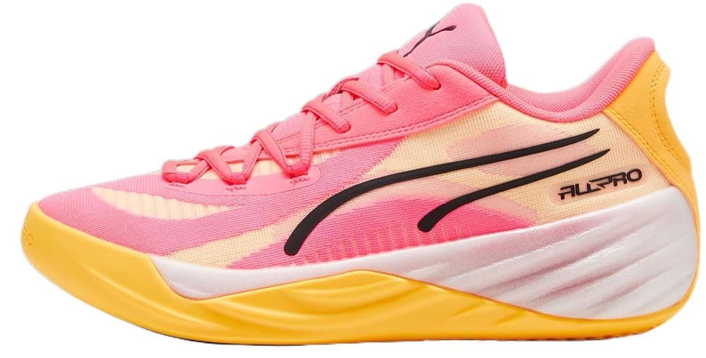 PUMA - Mens All-Pro Nitro Shoes, Color Sunset Glow/Sun Stream/Black, Size: 15 M US