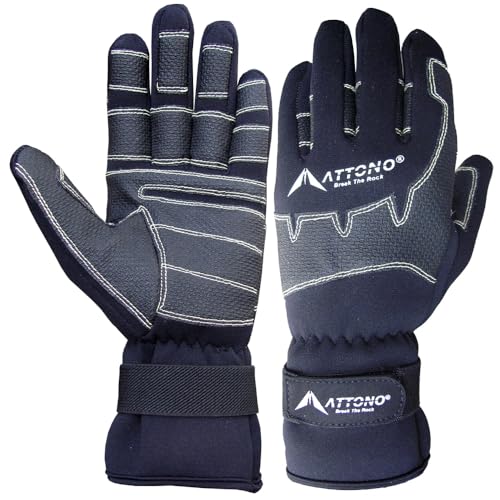 ATTONO Segelhandschuhe Winter Segeln Regatta Wassersport Handschuhe - 10