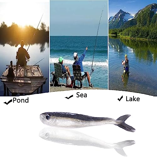 LURESMEOW Paddle Tail Swimbaits,Soft Plastic Fishing Lures Swim Baits for Bass Fishing,30/50pcs with Box,Soft Plastic Swimbaits for Bass Trout Crappie Lures Kit for Saltwater Freshwater - Image 6