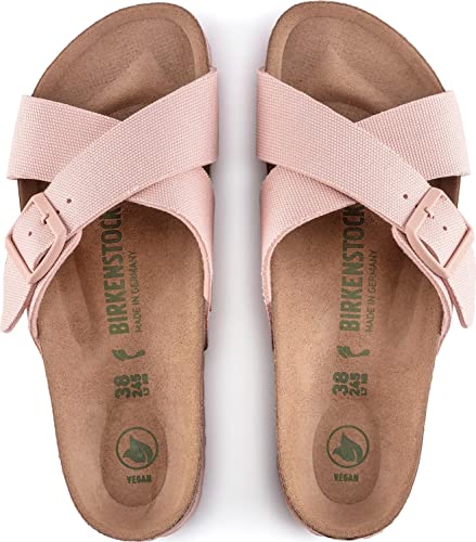 Birkenstock Women's Siena Vegan Sandal, Soft Pink Canvas, Size 39 N Eu (8-8.5 N Us Women) #TOP1