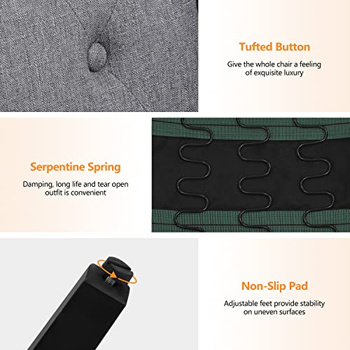 Fdw Dining Chairs Dining Room Chairs Kitchen Chairs For Living Room Side Chair For Restaurant Home Kitchen Living Room (Set Of 4 Gray) (Grey) #TOP5