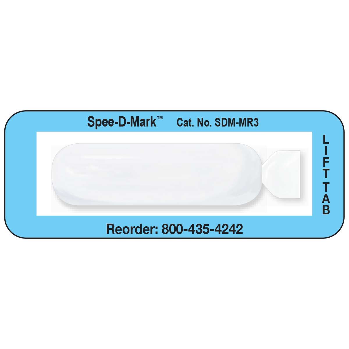 Spee-D-Mark SDM-MR3 MRI Skin Marker Radiolucent, 1.25" Size (Box of 40)