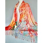 VENVSBEE Reversible Scarf Soft Large Shawl Wrap Blanket Double Sided Art Print Warm Pashmina Stoles Klimt Van Gogh Gifts - Image 5