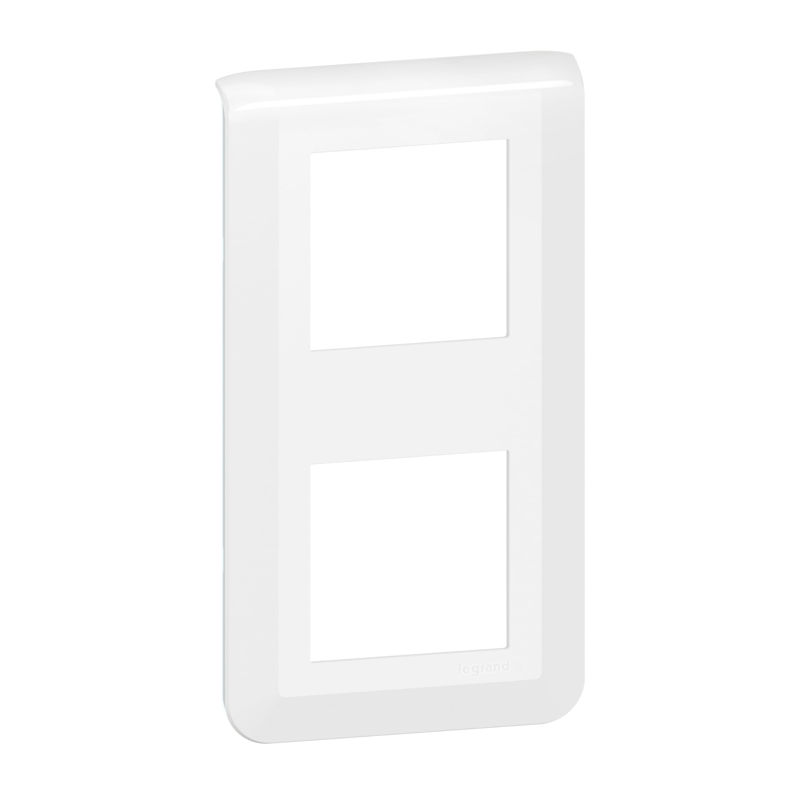 Legrand Mosaic Plaque de Finition Verticale 2x2 Module Blanc 078822L