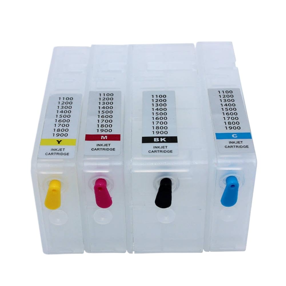 Juego de 4 Cartuchos de Tinta de Repuesto PGI-1100 con Chip ARC Compatible con Impresora MAXIFY MB2010 MB2110 MB2710