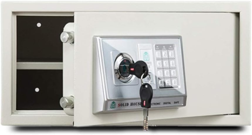 Security Cabinet Digital Safe Box with Emergency Override Key for Jewelry Money Document Home Office Hotel Wall Safes