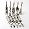 Ancable 10-Pack Audio 1/4 Plugs TS Jumbo Plugs Solder Type for Guitar, Instrument, Speaker/Microphone/Patch Cables - 6.35mm Male 1/4 Inch Phone Plug