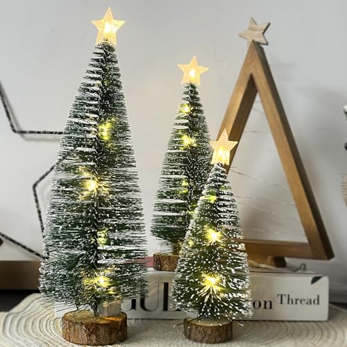 3 pezzi albero di natale piccoli