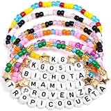 AICase for K G Merch Gifts Toys Inspired Bracelets 6 Pcs Stackable Stretch Beaded Friendship Bracelets Concert Outfit Vinyl Poster Merchandise Gifts for Fans Women Birthday Christmas Stocking