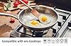 CHEF TOPF 5-ply Stainless Steel Frying Pan 10inch, Full 5-Ply Clad Construction Professional Grade Pan, Brushed Finish, Induction Cooking Pan, Oven Safe, Dishwasher Safe #4