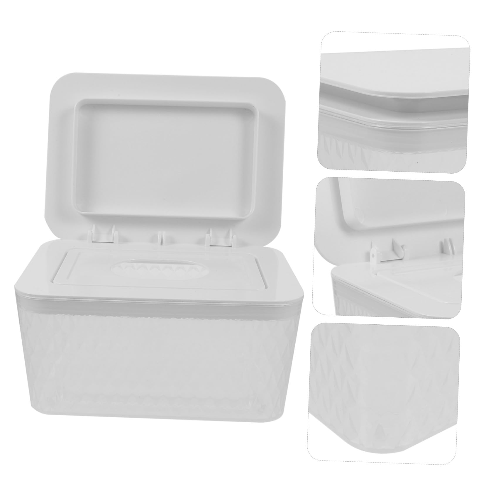 Caja Dispensadora de Toallitas Húmedas con Tapa Reutilizable y Ligera Almacenamiento Higiénico para Hogar y Viaje Diseño Resistente y Práctico