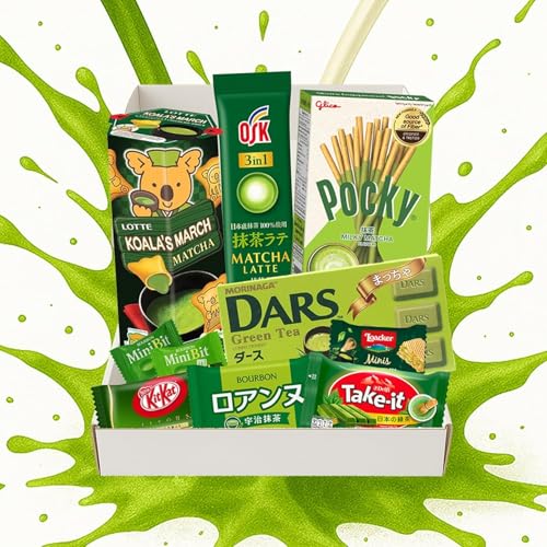 Matcha Lover Chocolate & Candy Assortment Snack Box – Premium