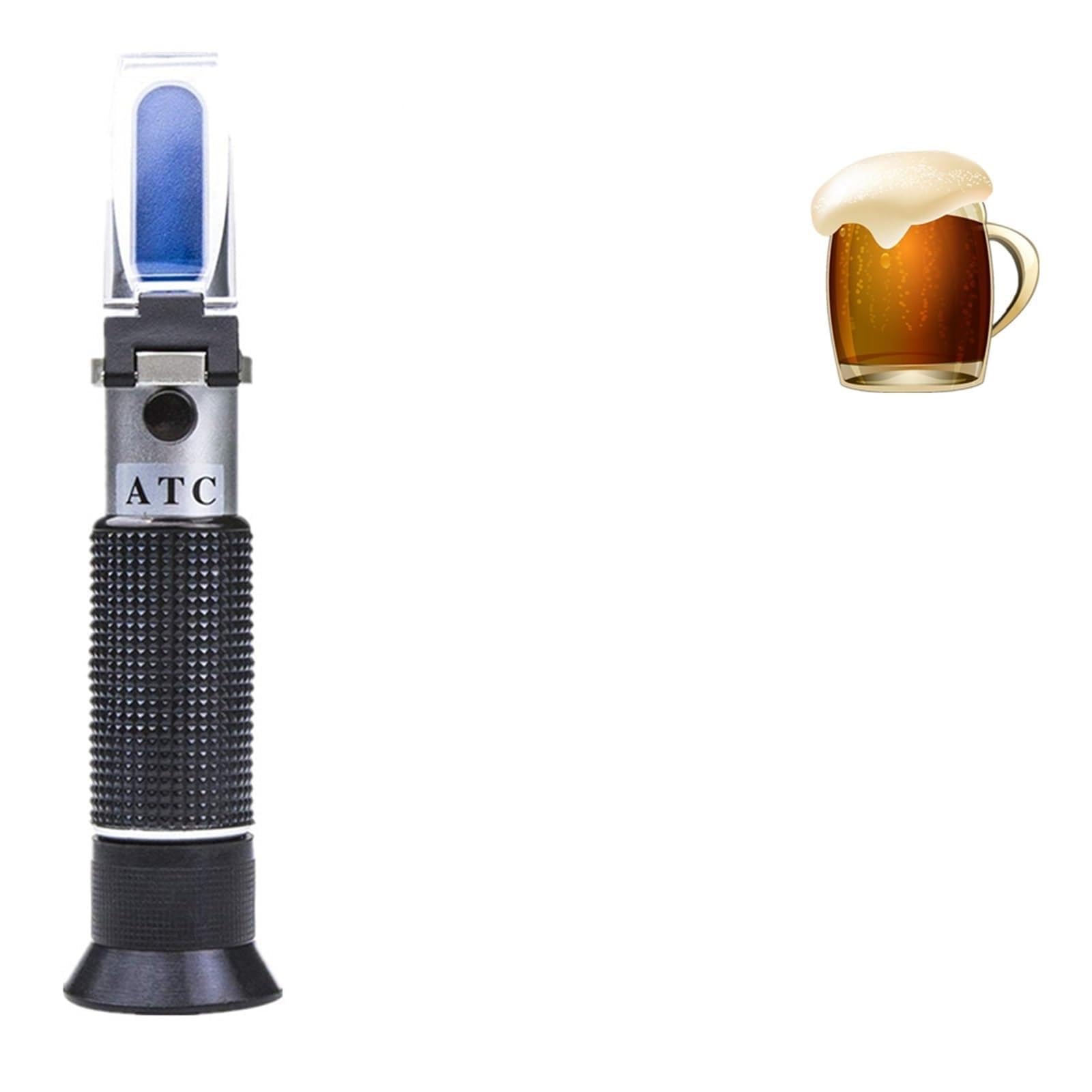 Kogedss One Color Refractometer, Beer Refractometer Hand Held 0-32% Brewing Wort 1.000-1.120 Sg Proportion Tool