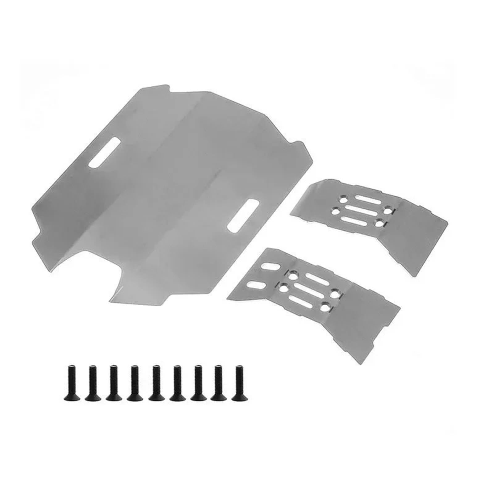 RC Accessoires Compatible Arrma Mojave 1/7 – Plaques De Protection Châssis Avant Arrière En Acier – 2mm Épaisseur – Pièces De Mise à Niveau