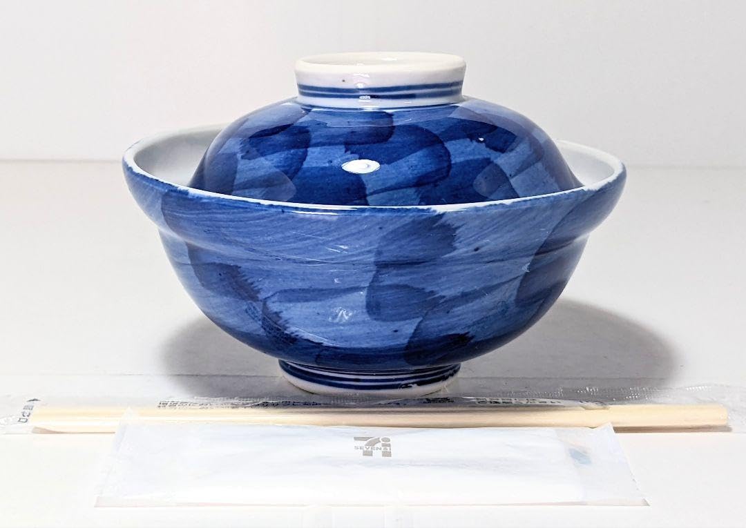 Amazon.co.jp: 瀬戸焼 蓋つき どんぶり （カツ丼サイズ） 2