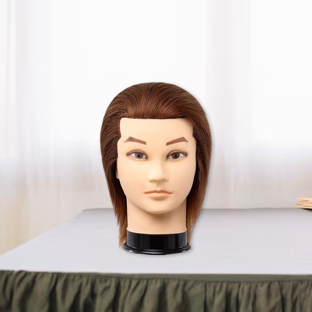 Amazon.co.jp: Ayrsjcl 男性マネキンヘッド 本物の髪付き マネキン人形