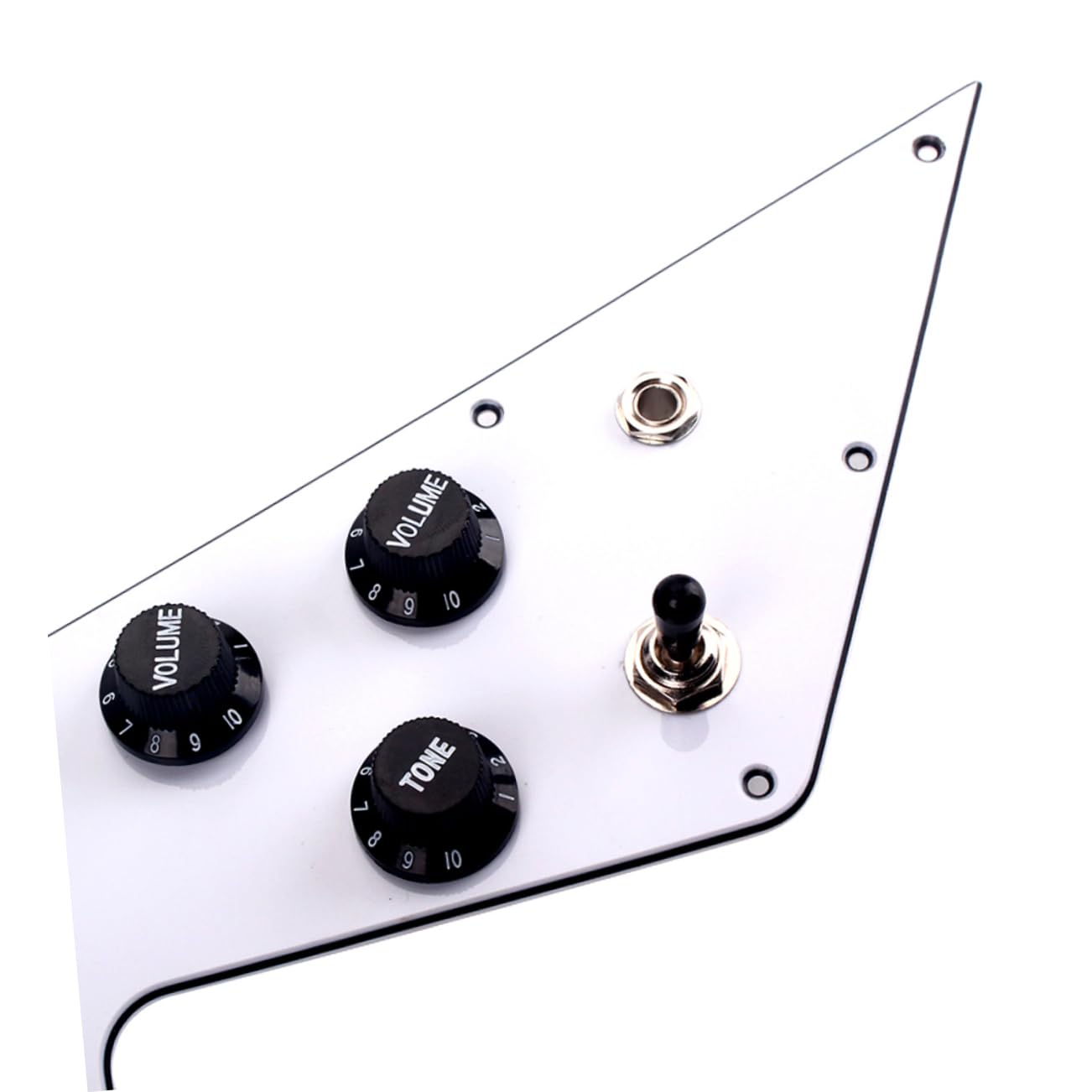 Battipenna per Chitarra Elettrica 3 Strati, 12 Fori, Bianco