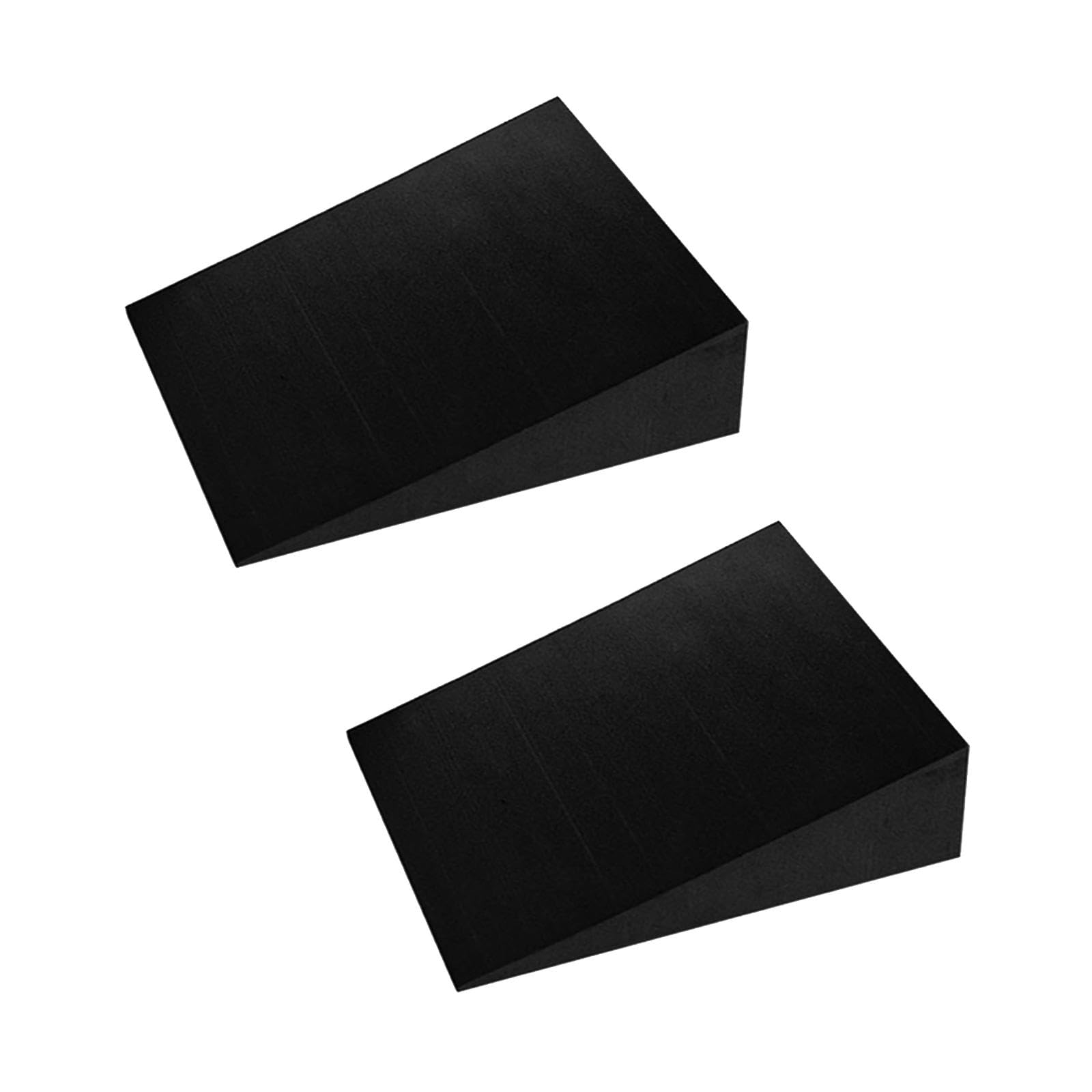 CLUB BOLLYWOOD®2Pcs Slant Board Calf Stretcher Fitness EVA Heel Stretcher Yoga Wedge Blocks Black Color 11.5cmx9cmx3cm|Fitness, Running & Yoga|Yoga & Pilates |Yoga Props|2 Yoga Wedge Blocks