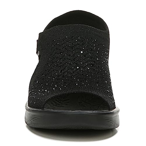 BZees Women's Star Bright Slingback Wedge Sandal3