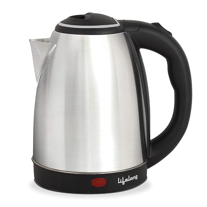 Lifelong LLEK15 Electric Kettle 1.5L with Stainless Steel Body, Easy and Fast Boiling of Water for Instant Noodles, Soup, Tea etc. (1 Year Warranty, Silver) at Rs. 487