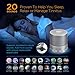 Sound Oasis Sound Machine Bluetooth Speaker Portable White Noise Machine 20 Non-Looping Sounds Nature Brown Pink Noise Tinnitus Masker Sound Soother for Sleep Home Baby Office Travel Rechargeable