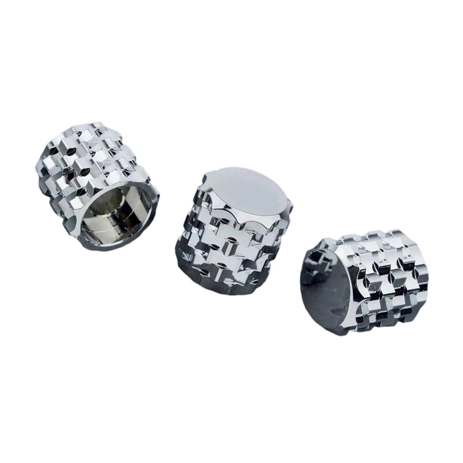 Pokrętło Sterujące Potencjometrem Gitary Basowej Z Ząbkowaną Powierzchnią Ze Stopu Aluminium Części Zamienne Do Gałek Gitarowych(3PCS CR)