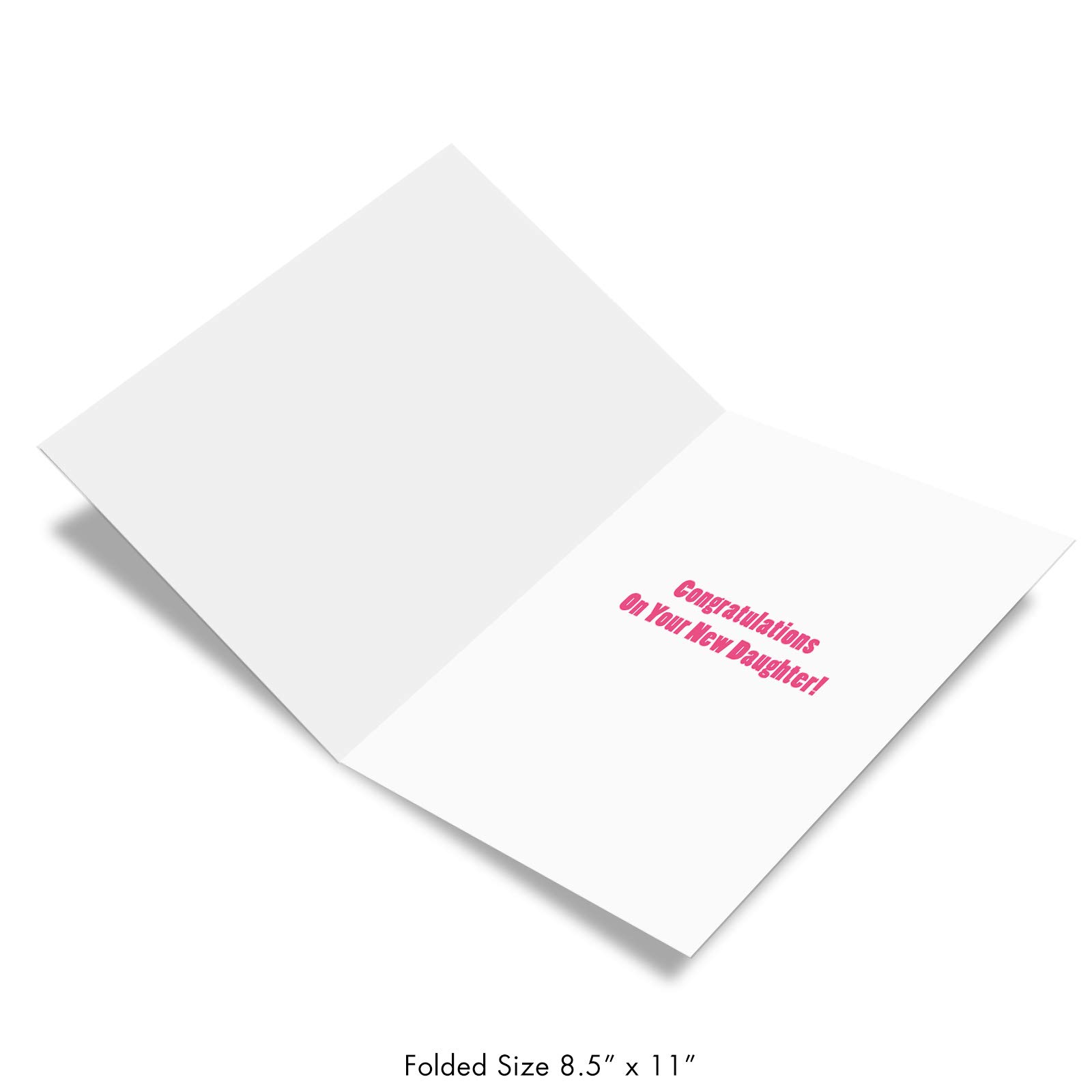 NobleWorks, Hilarious New Baby Congratulations Card, Pregnancy Notecard w/ Envelope, From All of Us (8.5 x 11 Inch), Tiny Human J7242BBG-US