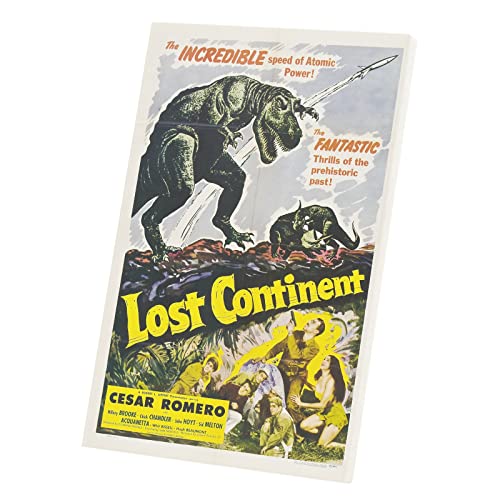 Affiche anglaise de film lost continent tableau decoratif toile imprimee retro 30x46