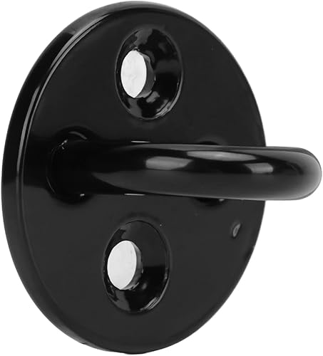 Miniatura 9 de 5 ganchos de acero inoxidable 304 para placa de ojo, placa fija redonda de alta resistencia, ganchos de anillo de montaje en pared negros gruesos,