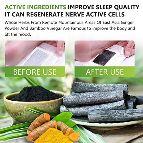 Tudiqe 30PCS Detox Foot Pads, Deep Cleansing Foot Pads, Natural Ginger Powder Bamboo Vinegar Foot Patches for Foot Care, Adhesive Sheets for Pain Relief, Relieve Stress, Improve Sleep, Relaxation - Image 3
