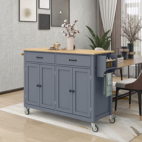 Buy LUMISOL Rolling Kitchen Island on Wheels, Mobile Kitchen Island ...
