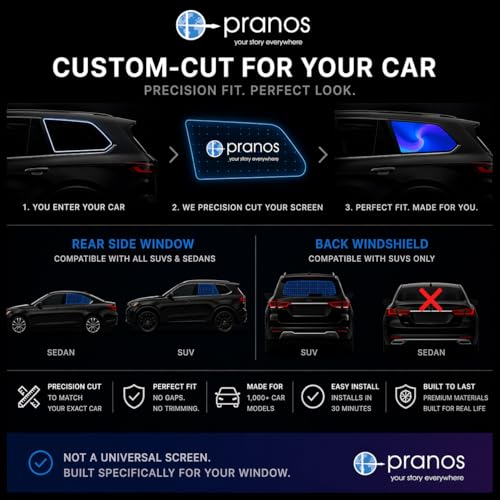 Image of Pranos Hologlass- Car Window Display System (Front Windshield, Media Player)