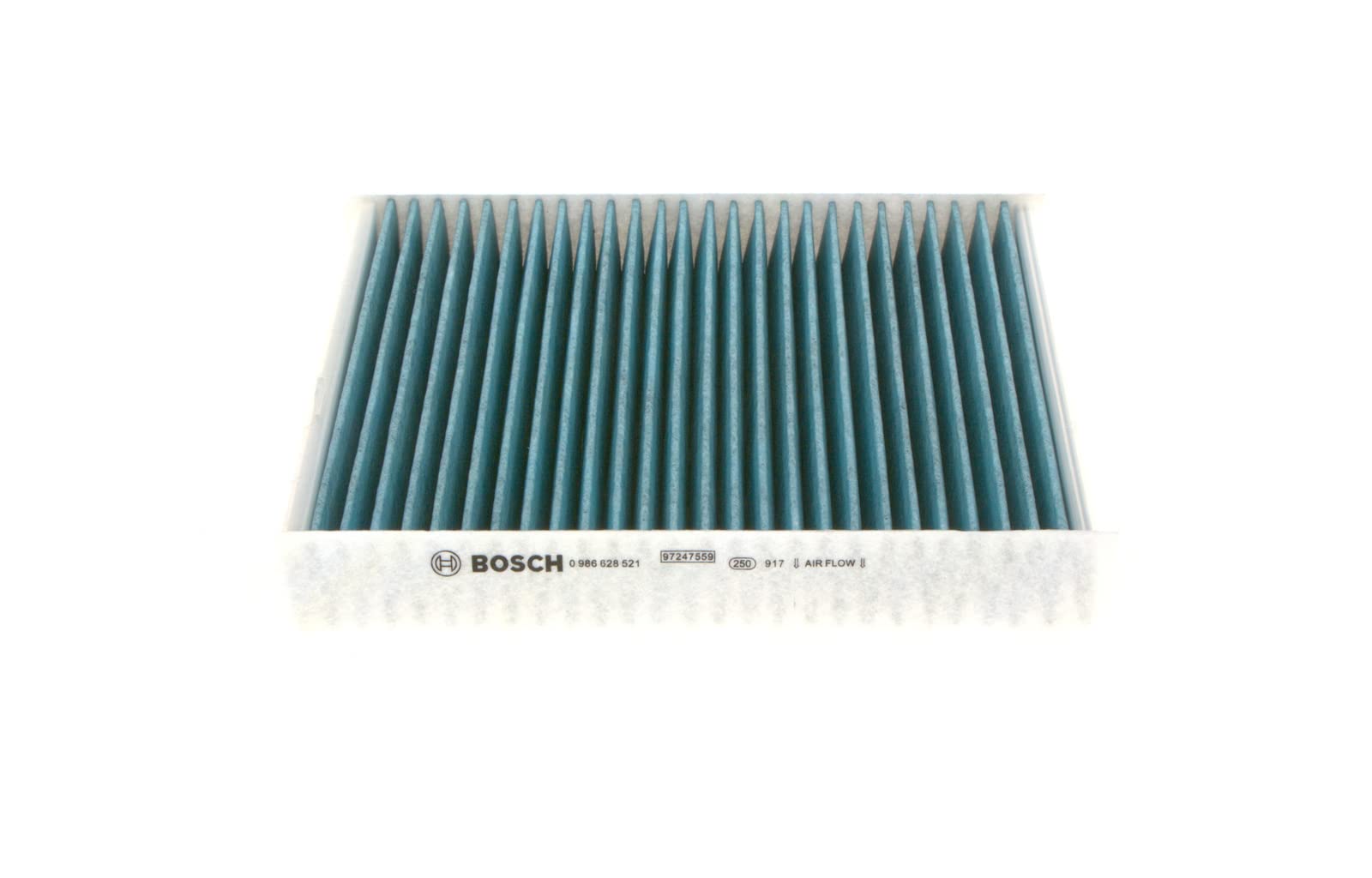 Bosch A8521 - Filtre d'habitacle anti-odeurs et anti-bactérien Filter+ - filtre à poussière et à pollen