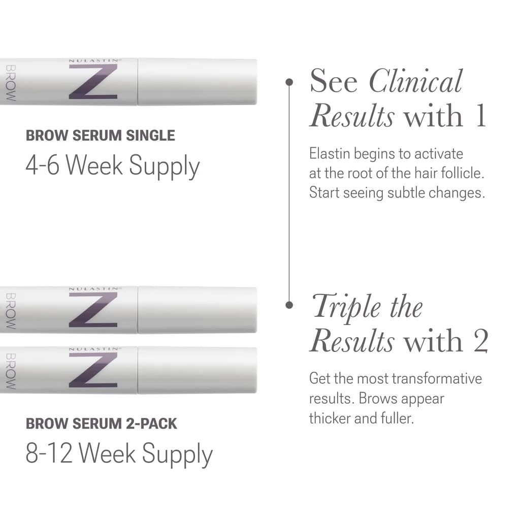 NULASTIN Shape Altering Eyebrow Serum - Brow Serum to Shape & Define - Improves the Appearance of Sparse Eyebrows for a Fuller Look - Enriched with Hair-Strengthening Ingredients (0.1 Fl Oz) - Image 7