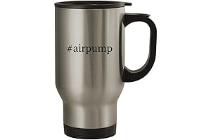 #airpump - 14oz Stainless Steel Travel Mug, Silver