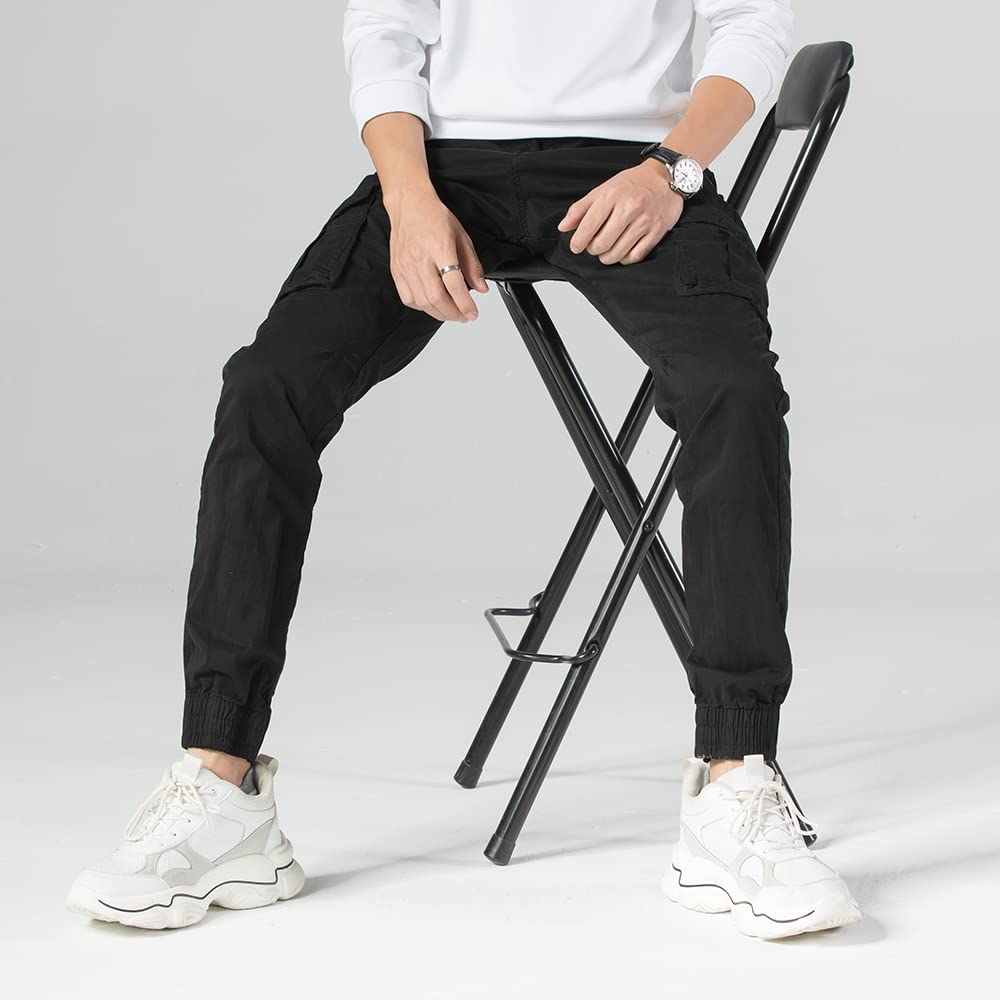 TONY BACKER Pantaloni Casual Elasticizzati Uomo Pantaloni Cargo da Uomo Pantalone in Cotone Leggero Uomo Cargo 6591