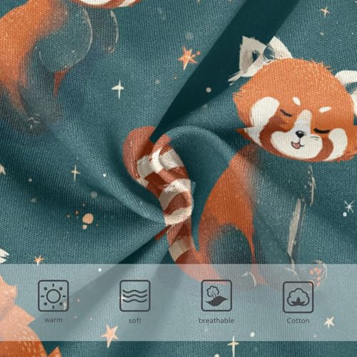 Wusikd Red Pandas Girls' Underwear Cotton Stars Girls Briefs Soft Toddler Underwear 2T3