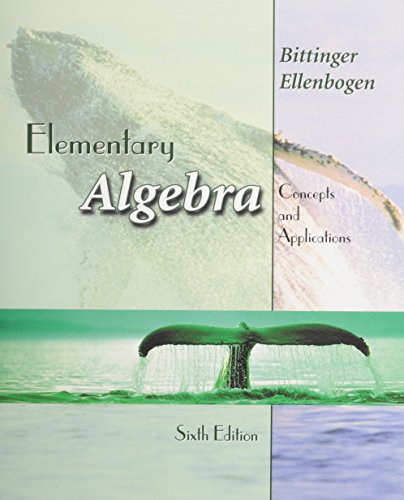 Elementary Algebra: Concepts and Applications p... 0321205065 Book Cover