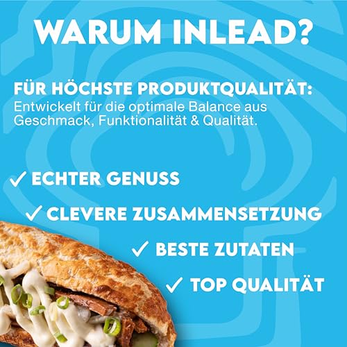 INLEAD - Premium Sauce - Light Soße | 85% weniger Kalorien & 90% weniger Fett | Perfekt Zur Diät | Kalorienarme Ernährung | Vegan | Glutenfrei | Laktosefrei - 350ml (Mayonnaise Style) 6