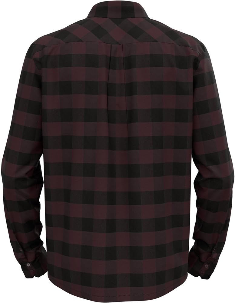 Odlo Langarm Wandershirt Herren Halden I Funktionsshirt Wandern Atmungsaktiv