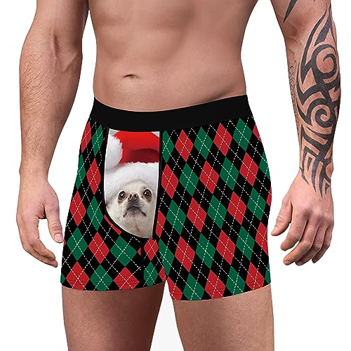 Jumppmile Men's Christmas Xmas Boxers Shorts Funny Santa Claus Underwear Boxer Briefs4