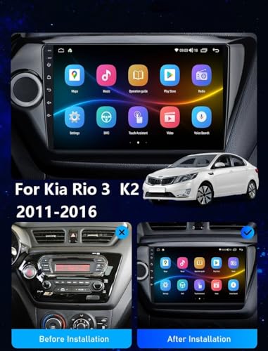 Autoradio multimédia KIA RIO2 K2 2011-2016 avec navigation GPS 4G 64G
