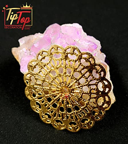 Image of Premium Golden Metal Charms Filigree Connectors for Craft and Jewellery Making Accessories DIY