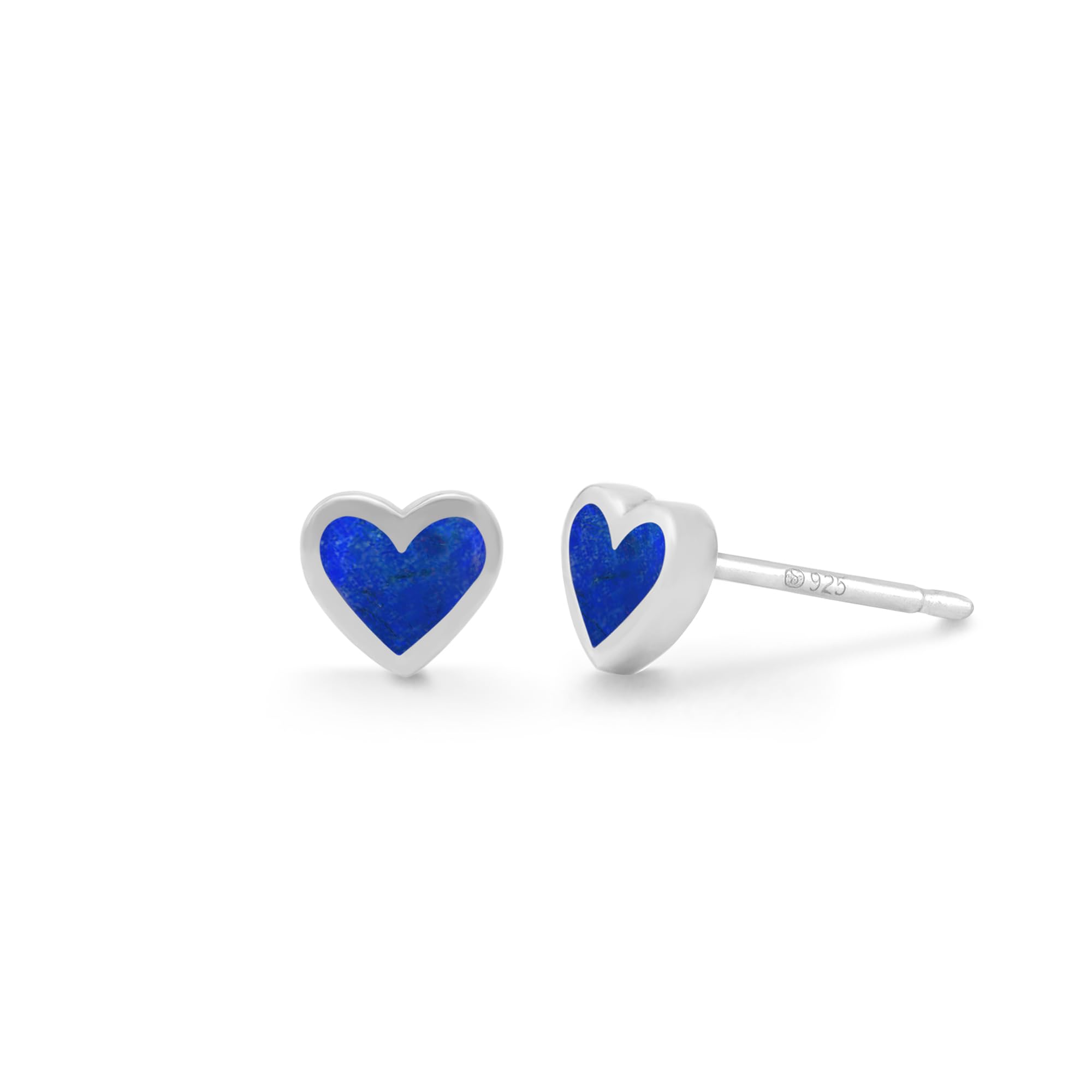 Boma Jewelry Sterling Silver Heart Stud Earrings