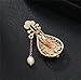 ulricar Lute Instruments Pin Brooch Flower Pearl Pipa Handmade Brooch Chinese Musical Instruments Lapel Pin For Women Girls for Clothes Dress Scarf Bags Decoration (Lute)