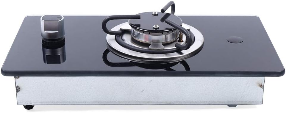 RV Gas Stove 1 Burner Gas Stove LPG Hob Desktop Kitchen with Tempered Glass, Cooktop for Boat Caravan RV Camper