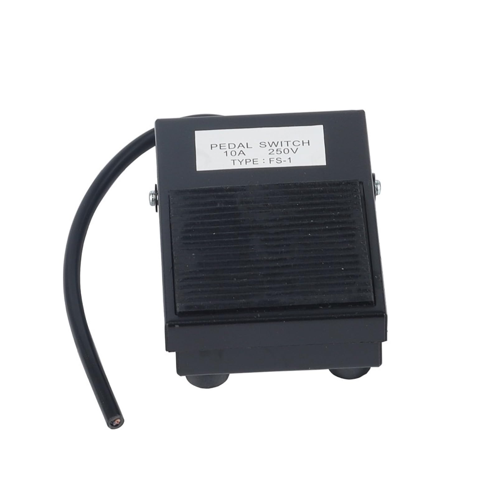 Interruptor de pedal momentáneo metálico FS-1 AC 250V 10A para grabado y taladros